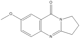Molecular Structure of 60811-32-7 (7-Methoxy-1,2,3,9-tetrahydropyrrolo[2,1-b]quinazolin-9-one)